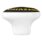 Biohazard Icon Keramikknauf (Seitenansicht)