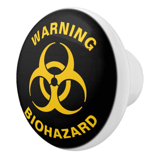 Biohazard Icon Keramikknauf (Rechts)