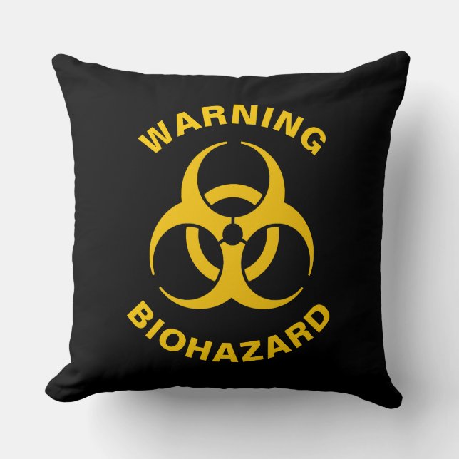 Biohazard Icon Kissen (Vorderseite)