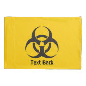 Biohazard Icon Kissenbezug (Rückseite)
