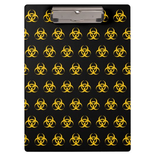 Biohazard Icon Klemmbrett (Vorderseite)