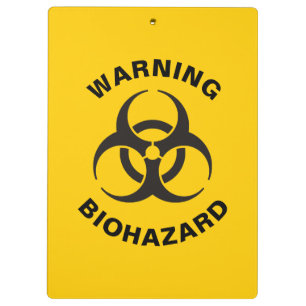 Biohazard Icon Klemmbrett