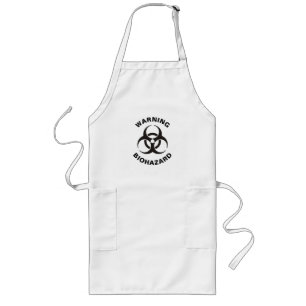 Biohazard Icon Lange Schürze