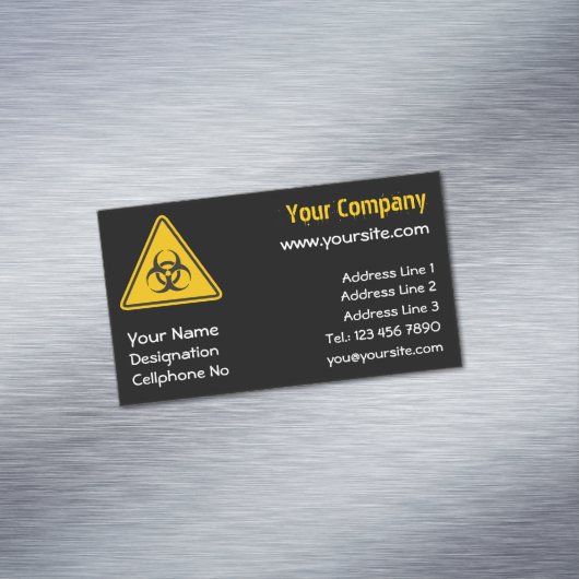 Biohazard Icon Magnetische Visitenkarte (Beispiel)