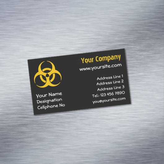 Biohazard Icon Magnetische Visitenkarte (Beispiel)