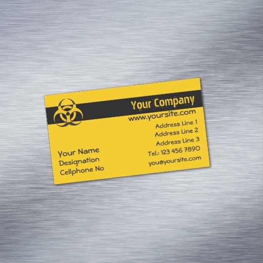Biohazard Icon Magnetische Visitenkarte (Beispiel)