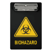 Biohazard Icon Mini Klemmbrett (Vorderseite)