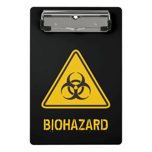 Biohazard Icon Mini Klemmbrett (Vorderseite)