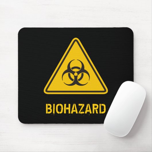Biohazard Icon Mousepad (Mit Mouse)