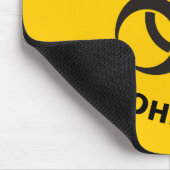 Biohazard Icon Mousepad (Ecke)