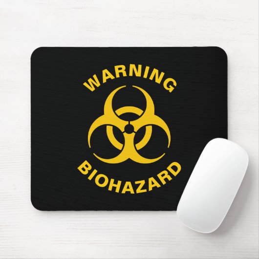 Biohazard Icon Mousepad (Mit Mouse)