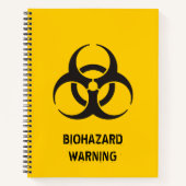 Biohazard Icon Notizblock (Vorderseite)