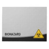 Biohazard Icon Notizblock (Vorderseite)