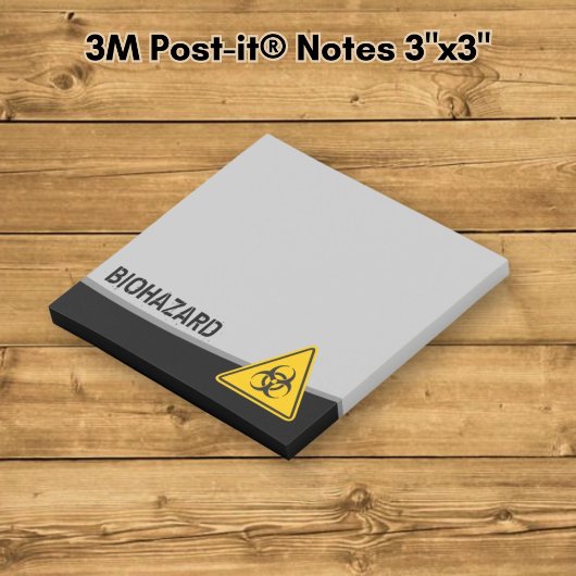 Biohazard Icon Post-it Klebezettel