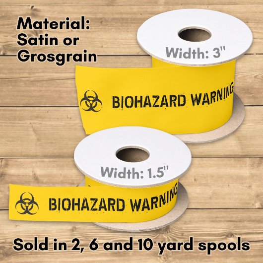 Biohazard Icon Satinband