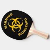 Biohazard Icon Tischtennis Schläger (Seitenansicht)