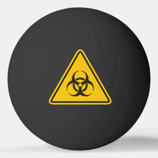 Biohazard Icon Tischtennisball (Vorderseite)