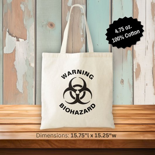 Biohazard Icon Tragetasche