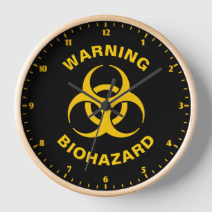 Biohazard Icon Uhr