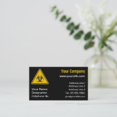 Biohazard Icon Visitenkarte (Stehend Vorderseite)