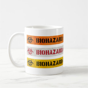 Biohazard-Streifen-Kaffeetasse Kaffeetasse