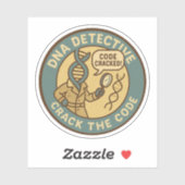 Bioinformatik Sleuth Cracken DNA-Code Aufkleber (Blatt)