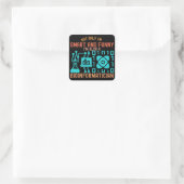 Bioinformatik-Zitate, Bioinformatik-Studenten3 Quadratischer Aufkleber (Tasche)