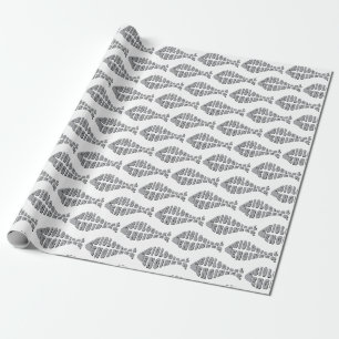 Bioingenieur Graufisch Geschenkpapier