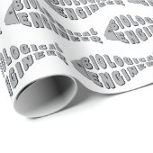 Bioingenieur Graufisch Geschenkpapier (Rolleneckpunkt)