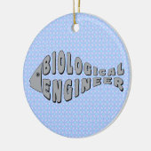Bioingenieur Graufisch Keramik Ornament (Links)