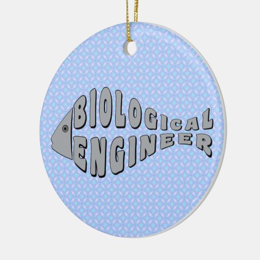 Bioingenieur Graufisch Keramik Ornament (Links)