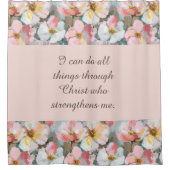 Biokonzept für Abstrakte Rosen Duschvorhang (Vorderseite)