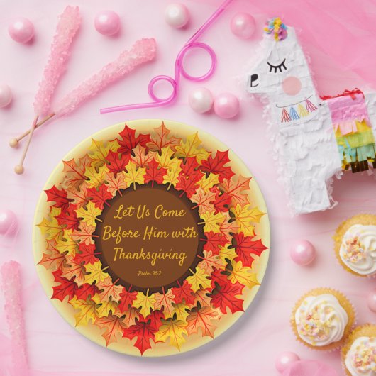 Biokonzept Herbst bleibt Erntedank 9" Pappteller (Party)