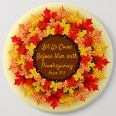 Biokonzept Herbst bringt Erntedank in die Kolossal Button (Vorderseite)