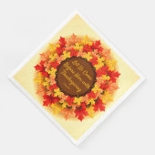Biokonzept Herbst lässt Erntedank Serviette (Ecke)