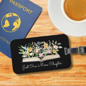 Biokorrektur für Wasserfarben Blume Gepäckanhänger