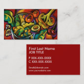 Biokostsalat-Kunst-Visitenkarten Visitenkarte (Vorne/Hinten)