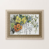 Biokotierung mit Blume Puzzle (Horizontal)