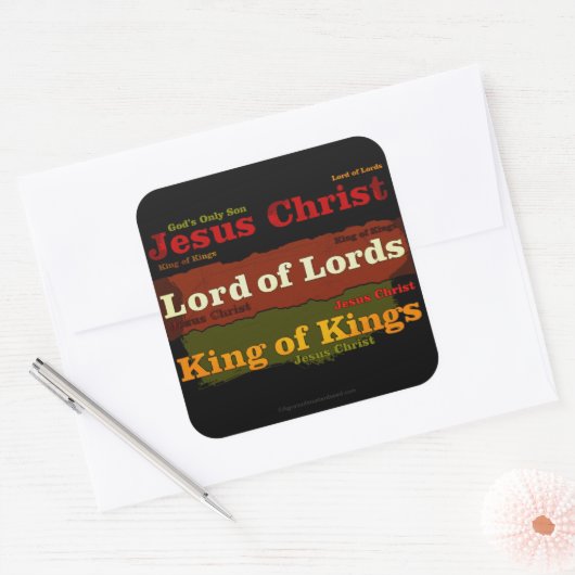 Biokotierungen Quadratischer Aufkleber (Umschlag)