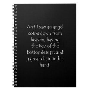 Biokunstquote Offenbarung 20 1 Notizblock