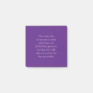 Biokunstquote Offenbarung 3 4 Post-it Klebezettel