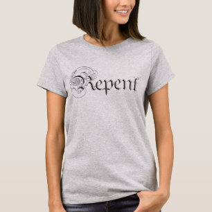 Biokunststoff Silver Gothic Blackletter T-Shirt