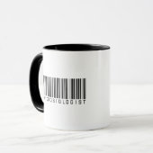 Biologe-Bar-Code Tasse (Vorderseite Links)
