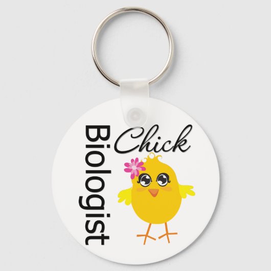 Biologe Chick Schlüsselanhänger (Vorderseite)