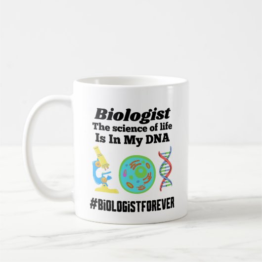 Biologe Die Wissenschaft meines Lebens ist in mein Kaffeetasse (Links)