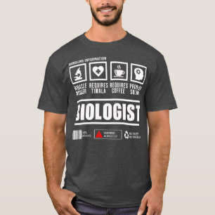Biologe Handling Information Geschenkdesign T-Shirt