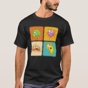 Biologe Microbiology Labrador Pop Art Science Bact T-Shirt