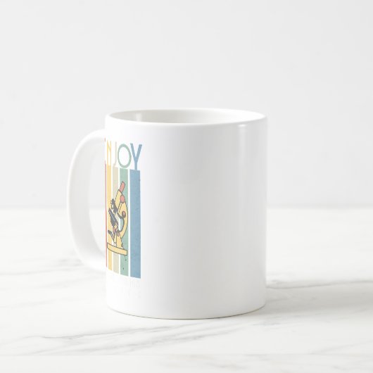 Biologe Microscope Laboratory Funny Biology Pun Kaffeetasse (Vorderseite Links)