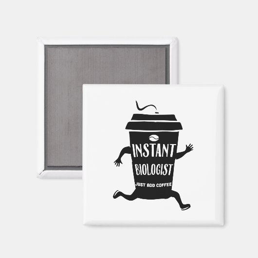 Biologe| Mikroskop Biologie Studium Geschenk Idee Magnet (Vorderseite/Rückseite)