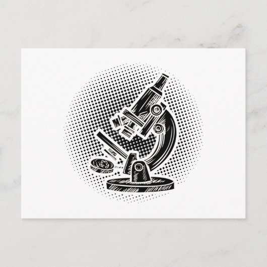 Biologe | Mikroskop Biology Study Gift Idea Postkarte (Vorderseite)